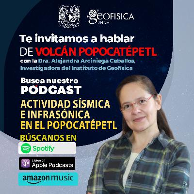 Actividad sísmica e infrasónica en el Popocatépetl