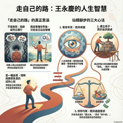 #走自己的路  #王永慶 走自己的路之前，你得先看清這個世界