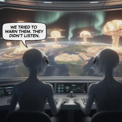 We Best Heed Alien Warnings of Destruction or We Might Face Armageddon We Best Heed Alien Warnings of Destruction or We Might Face Armageddon