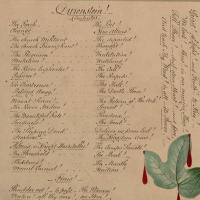 Um livro de sangue, vitoriano (a gênese de “Durenstein!”, de John Bingley Garland)