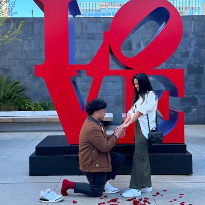 Yes, I really got engaged on April fools day 🤪