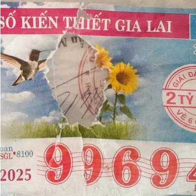 Chuyển công an thẩm định tờ vé số trúng độc đắc bị rách ở Quảng Ngãi