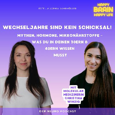 Wechseljahre sind kein Schicksal! - Mythen, Hormone, Mikronährstoffe – was du in deinen 30ern & 40ern wissen musst. Mit Molekularmedizinerin Christina Winzig Wechseljahre sind kein Schicksal! - Mythen, Hormone, Mikronährstoffe – was du in deinen 30ern & 40ern wissen musst. Mit Molekularmedizinerin Christina Winzig