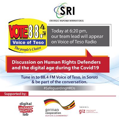 SPECIAL: Strategic Response International live @ 88.4FM, Voice of Teso in Soroti