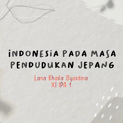 Indonesia Pada Masa Pendudukan Jepang