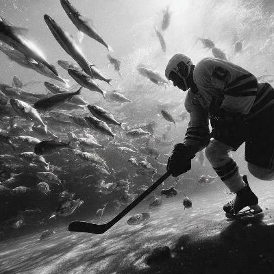 developing Wayne Gretzky fish food today in the form of a little pucks for fish to create a frenzy in pools of fish similar to business and market dynamics? developing Wayne Gretzky fish food today in the form of a little pucks for fish to create a frenzy in pools of fish similar to business and market dynamics?