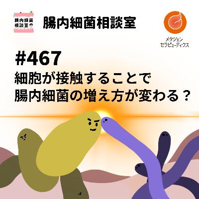 #467 細胞が接触することで腸内細菌の増え方が変わる? #467 細胞が接触することで腸内細菌の増え方が変わる?