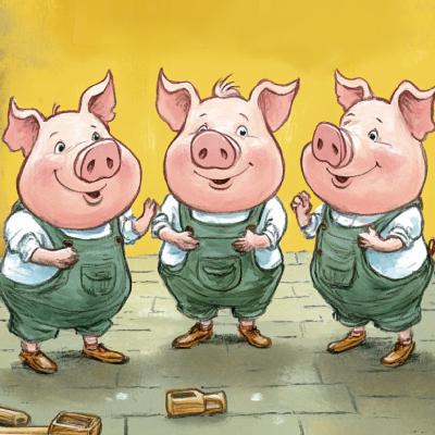 The Three Little Pigs – An English Folktale About Hard Work and Clever Thinking The Three Little Pigs – An English Folktale About Hard Work and Clever Thinking