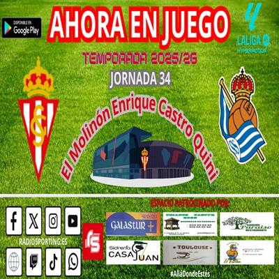 AHORA EN JUEGO Jornada 34 #laligahypermotion #RealSportingRealSociedadB