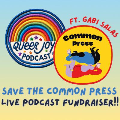 Reaching for the same book at the Common Press FUNdraiser (live!)