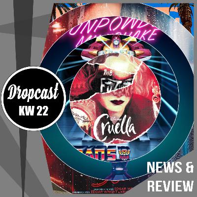 DROPCAST - NEWS  and Cruella Review