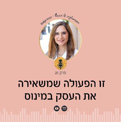 פרק 20 | עסקים - זו הפעולה שמשאירה את העסק במינוס