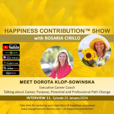 E23 Interview 11: Meet Dorota Klop-Sowinska, Executive Career Coach, Author of Career Jump, Founder of DoSo! Coaching
