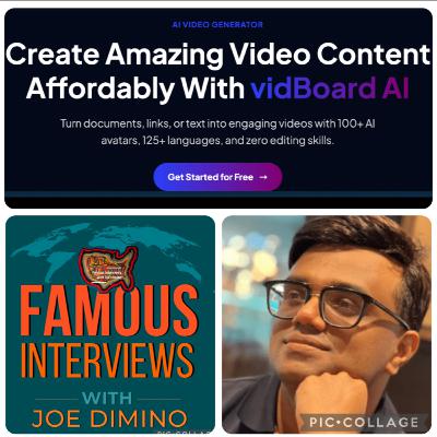 Entrepreneur, Hustler, Co-founder & CEO of vidBoard.ai Ashwin Madhavan