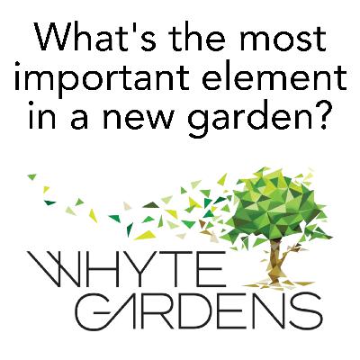 What's the most important element in a new garden?