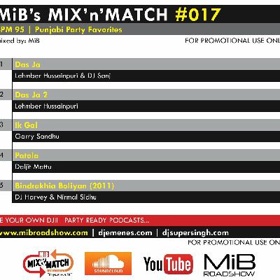 MIB MIX-N-MATCH #017 [ 95 BPM ] MIBROADSHOW-COM