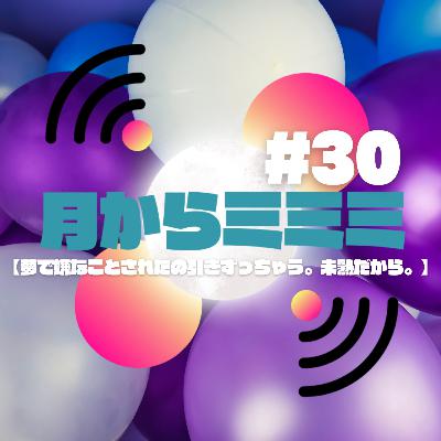 #30【夢で嫌なことされたら引きずっちゃう。未熟だから。】