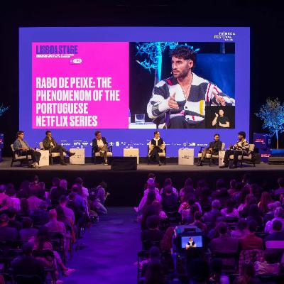 José Condessa, Joaquim de Almeida, Augusto Fraga, Helena Caldeira e Afonso Pimentel no Tribeca 2025. Rabo de Peixe: The Phenomenon of the Portuguese Netflix Series José Condessa, Joaquim de Almeida, Augusto Fraga, Helena Caldeira e Afonso Pimentel no Tribeca 2025. Rabo de Peixe: The Phenomenon of the Portuguese Netflix Series