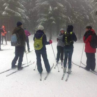Skiing in the Czech Mountains