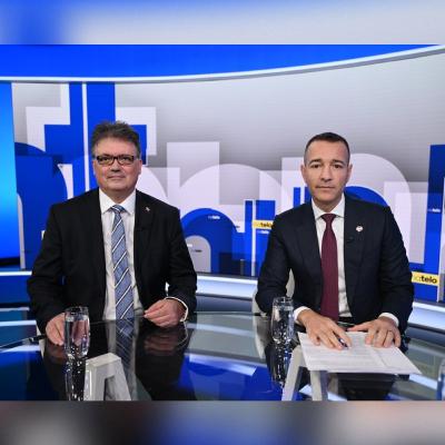 Na telo (19. 10.): Tomáš Drucker (Hlas-SD) a Ján Horecký (KDH) Na telo (19. 10.): Tomáš Drucker (Hlas-SD) a Ján Horecký (KDH)