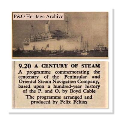 A Century of Steam - P&O Heritage Archive Audio