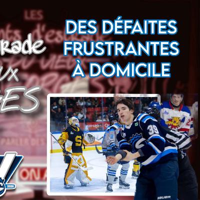 Des défaites frustrantes à domicile Des défaites frustrantes à domicile