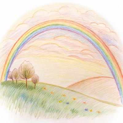 "Is a Bow a Rainbow, or Is a Rainbow a Bow? An Endless Question on a Morning Walk" 弓は虹か、虹は弓か?朝の散歩と果てしない疑問 "Is a Bow a Rainbow, or Is a Rainbow a Bow? An Endless Question on a Morning Walk" 弓は虹か、虹は弓か?朝の散歩と果てしない疑問