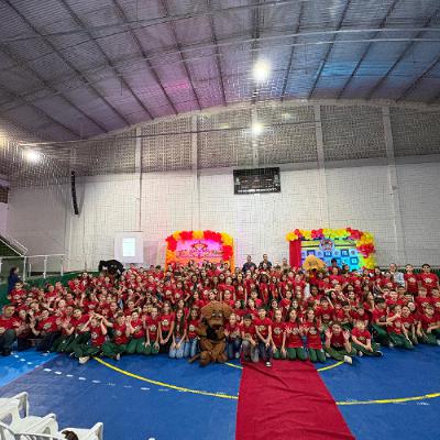 Crianças celebram formatura do Programa Bombeiro Mirim em Lauro Müller