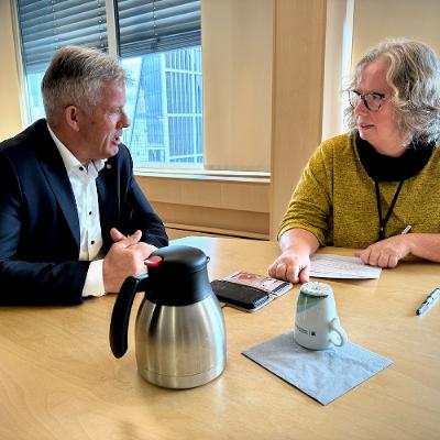 Kontrollutvalget spesial med kommunal- og distriktsminister Bjørnar Skjæran Kontrollutvalget spesial med kommunal- og distriktsminister Bjørnar Skjæran