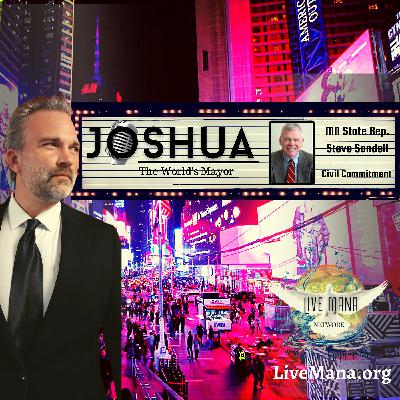Minnesota State Rep. Stephen Sandell with Joshua 'The World's Mayor'