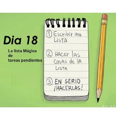 Dia 18 La lista Mágica de Tareas Pendientes