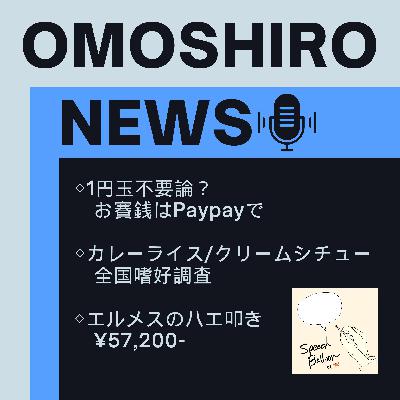 個人的に収集している面白ニュースを読み上げる【キャッシュレスお賽銭/カレーライス論争/高級ハエ叩きなどなど】 個人的に収集している面白ニュースを読み上げる【キャッシュレスお賽銭/カレーライス論争/高級ハエ叩きなどなど】
