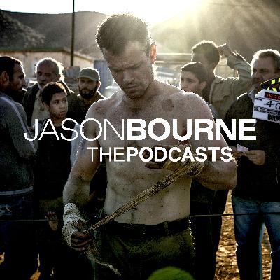 JASON BOURNE: Dara O’Briain with Matt Damon, Paul Greengrass and Frank Marshall JASON BOURNE: Dara O’Briain with Matt Damon, Paul Greengrass and Frank Marshall