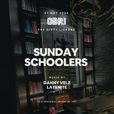 The Opening Party of the Summer 2023 Season. Sunday Schoolers Presented By OBRI. Astoria, Queens, New York City. At The Dirty Library. The Opening Party of the Summer 2023 Season. Sunday Schoolers Presented By OBRI. Astoria, Queens, New York City. At The Dirty Library.