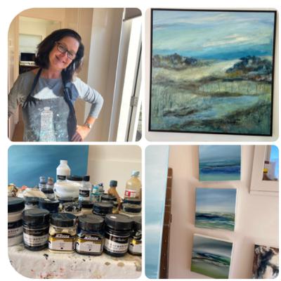 Jacqueline Coates talks Art; Meet Karen Hick, semi abstract seascape painter