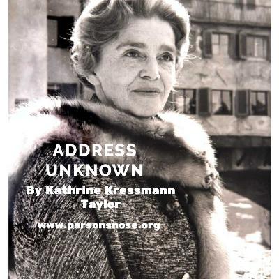 "Address Unknown" by Kathrine Kressmann Taylor
