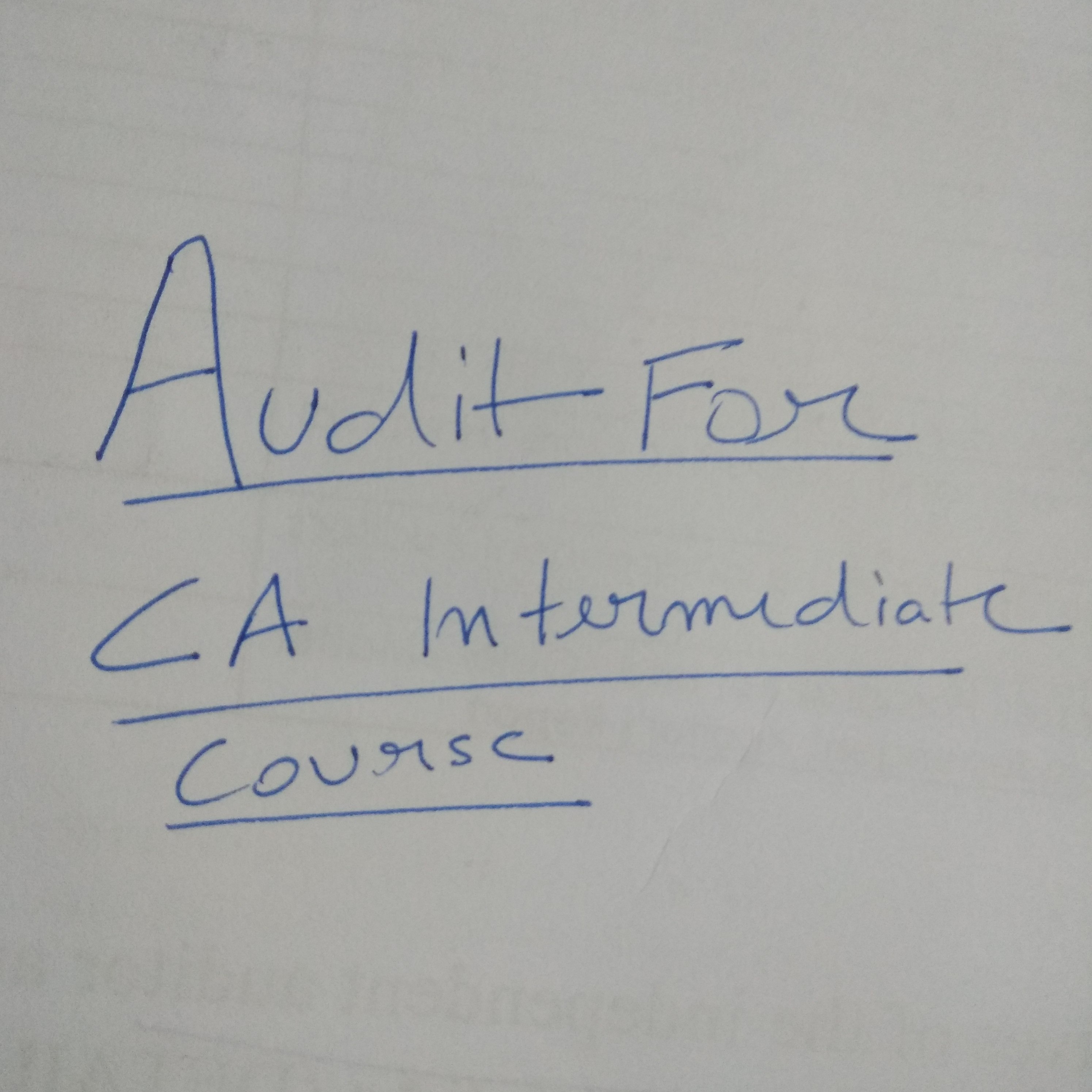 Nature Of Auditing Chapter