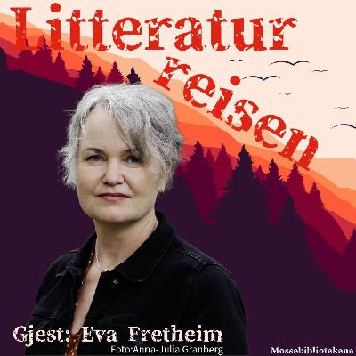Eva Fretheim, vår første gjest. Live i biblioteket.