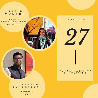 'Sustainable Products' with Nitheesh Sundaresan, Founder - Varsya 'Sustainable Products' with Nitheesh Sundaresan, Founder - Varsya