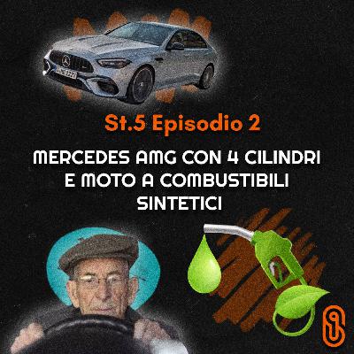 Mercedes AMG con 4 CILINDRI E MOTO a COMBUSTIBILI SINTETICI