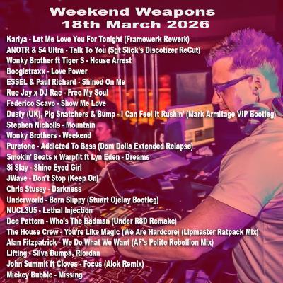 Episode 68: Weekend Weapons 18th March 2026