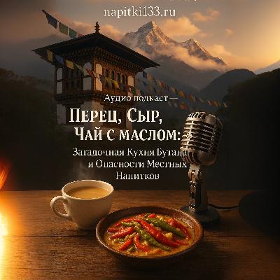 Аудио подкаст- Перец, Сыр, Чай с маслом: Загадочная Кухня Бутана и Опасности Местных Напитков Аудио подкаст- Перец, Сыр, Чай с маслом: Загадочная Кухня Бутана и Опасности Местных Напитков