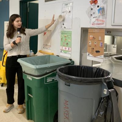 Brookline MA School Food Waste Solution Leader Eleanor Chmielowicz