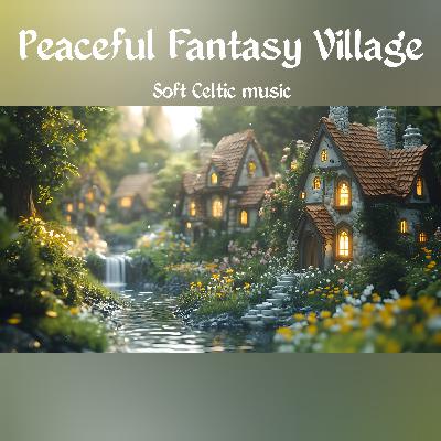 🎧Peaceful Fantasy Village by the Stream | Soft Celtic Music | Relaxing asmr for Reading & Sleep