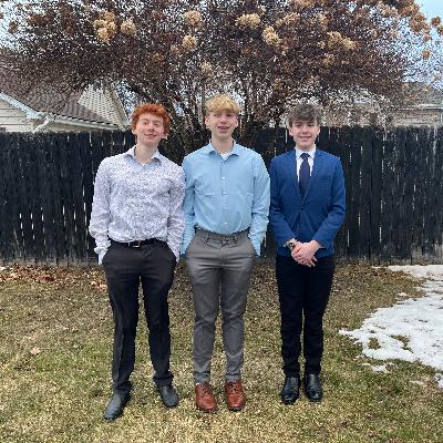 The boys at lunch