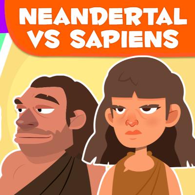 Neandertal vs. Homo Sapiens 🦴 Historia para niños 🎙️ Episodio 1