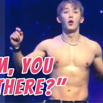 Wonho Took Off His Shirt During Concert Right Before Realizing His Mom Was There In The Audience