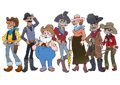 Cowboy Bill Meets the hands on the Triple Cross Ranch