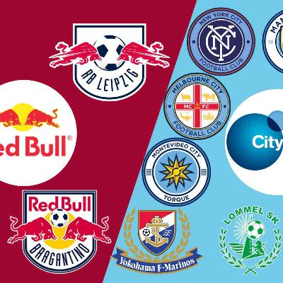 Dos grandes empresas que compran y crean clubes: City Football Group y Red Bull.
