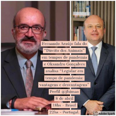 Direito dos Animais em tempos de pandemia & Legislar em tempo de pandemia: vantagens e desvantagens
